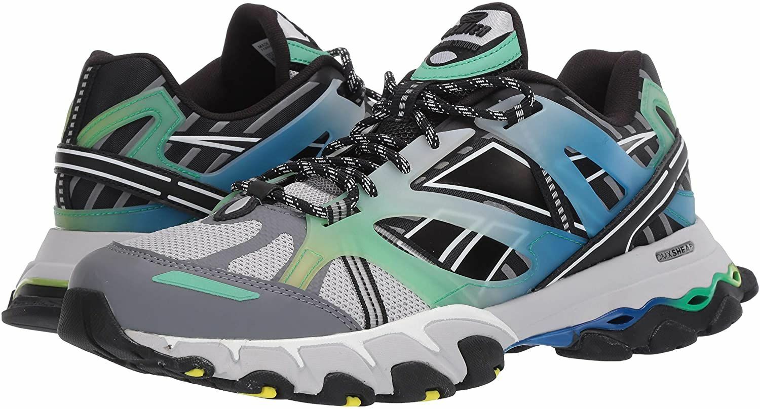 Reebok Men's DMX Trail Shadow Running Shoe, Steel/Black/Bottle Green, Size  10.5: купить с доставкой из США, цена 13 757 руб - (304187901357)